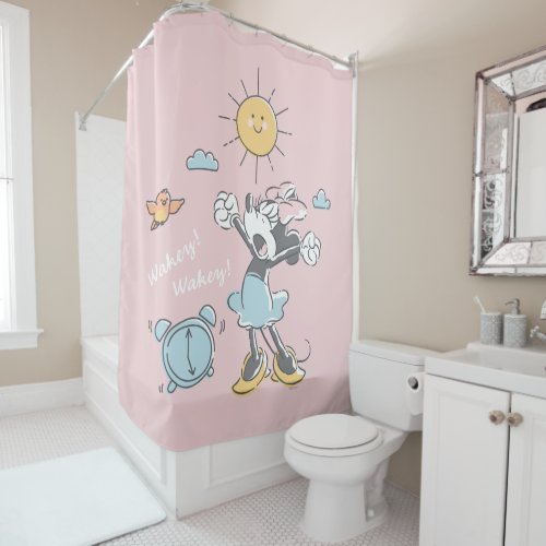 Minnie Mouse  Morning Wake Up Shower Curtain