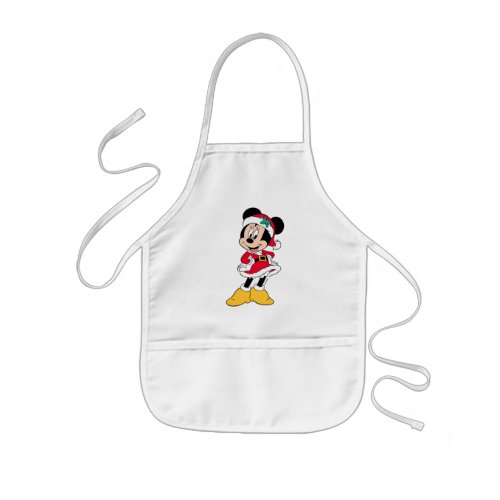 Minnie Mouse  Mrs Claus Outfit Kids Apron