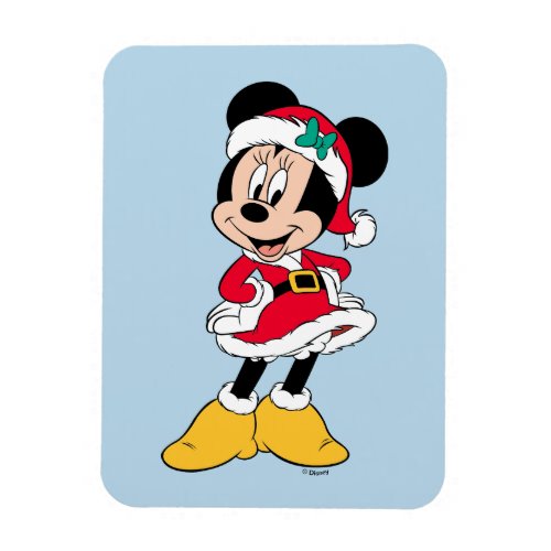 Minnie Mouse  Mrs Claus Outfit Magnet