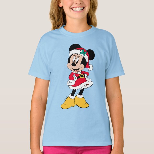 Minnie Mouse | Mrs. Claus Outfit T-Shirt (Front)