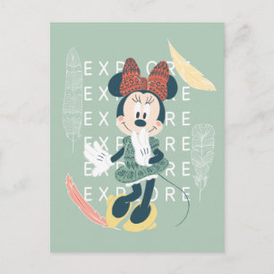 Minnie Mouse Never Stop Exploring Postcard