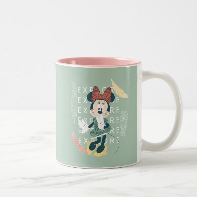 Minnie Mouse | Never Stop Exploring Two-Tone Coffee Mug (Right)