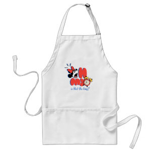 Minnie Mouse Oh My Is That the Time Adult Apron