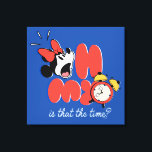 Minnie Mouse Oh My Is That the Time Canvas Print<br><div class="desc">Bright, bold, and full of playful energy, this fun Minnie Mouse artwork captures a relatable “oh my” moment with expressive character charm and a cheerful pop of color. The lively typography and whimsical clock detail make this design feel dynamic, humorous, and instantly eye-catching. Perfect for customizable Zazzle products like t-shirts,...</div>