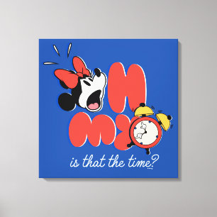 Minnie Mouse Oh My Is That the Time Canvas Print