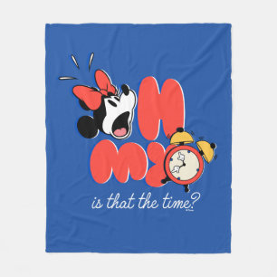 Minnie Mouse Oh My Is That the Time Fleece Blanket