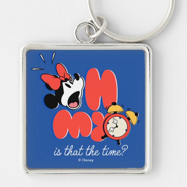 Minnie Mouse Oh My Is That the Time Keychain (Front)