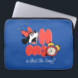 Minnie Mouse Oh My Is That the Time Laptop Sleeve<br><div class="desc">Bright, bold, and full of playful energy, this fun Minnie Mouse artwork captures a relatable “oh my” moment with expressive character charm and a cheerful pop of color. The lively typography and whimsical clock detail make this design feel dynamic, humorous, and instantly eye-catching. Perfect for customizable Zazzle products like t-shirts,...</div>