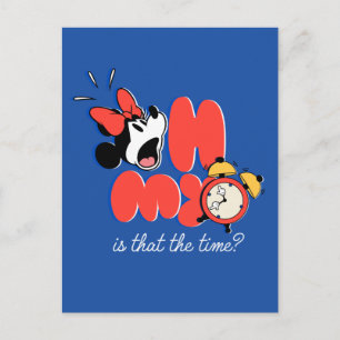 Minnie Mouse Oh My Is That the Time Postcard