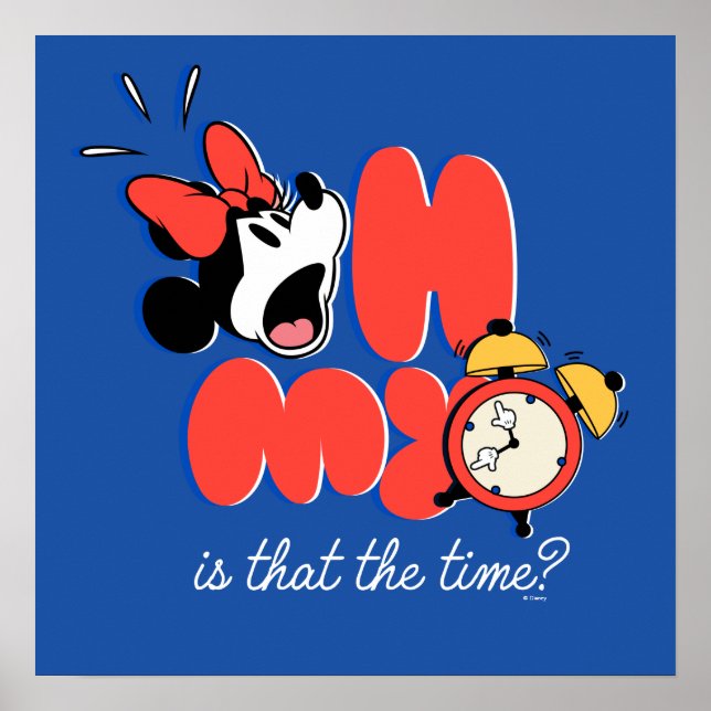 Minnie Mouse Oh My Is That the Time Poster (Front)