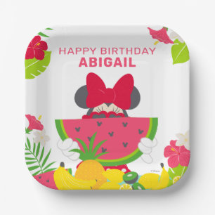 Minnie Mouse   One in a Melon 1st Birthday Paper Plates