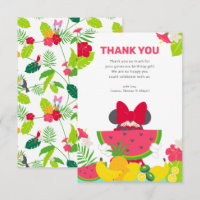 Minnie Mouse | One in a Melon Birthday Thank You