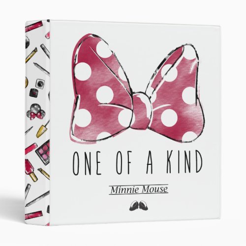 Minnie Mouse  One Of A Kind 3 Ring Binder