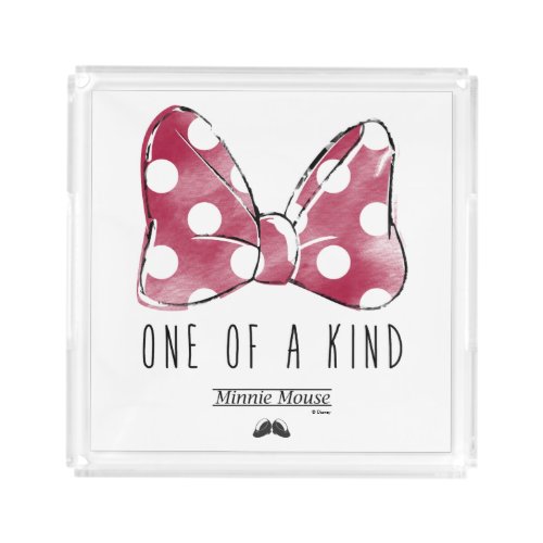 Minnie Mouse  One Of A Kind Acrylic Tray