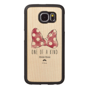 Minnie Mouse   One Of A Kind Carved Wood Samsung Galaxy S6 Case