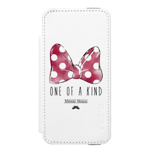 Minnie Mouse  One Of A Kind Wallet Case For iPhone SE55s