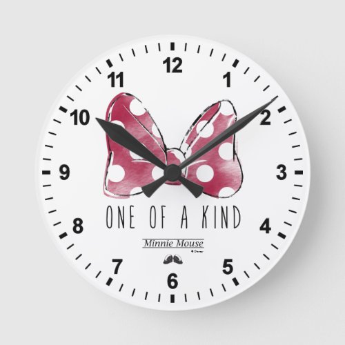 Minnie Mouse  One Of A Kind Round Clock