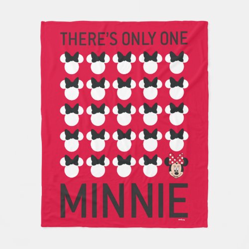 Minnie Mouse  Only One Minnie Fleece Blanket