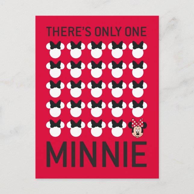 Minnie Mouse | Only One Minnie Postcard (Front)
