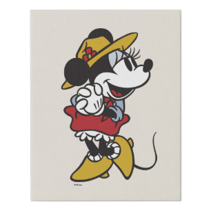 Minnie Mouse   Outdoor Minnie Faux Canvas Print