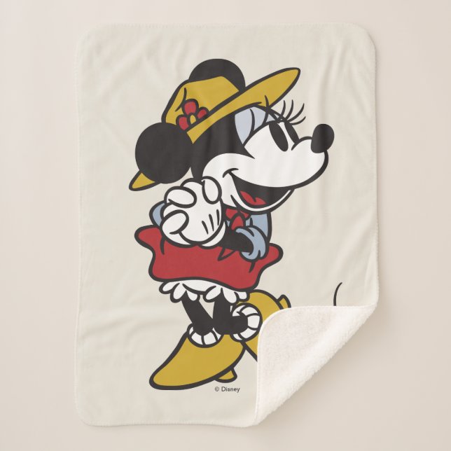 Minnie Mouse | Outdoor Minnie Sherpa Blanket (Front)