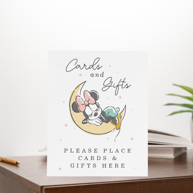 Minnie Mouse Over the Moon | Baby Cards & Gifts Foam Board (In Situ (Office))
