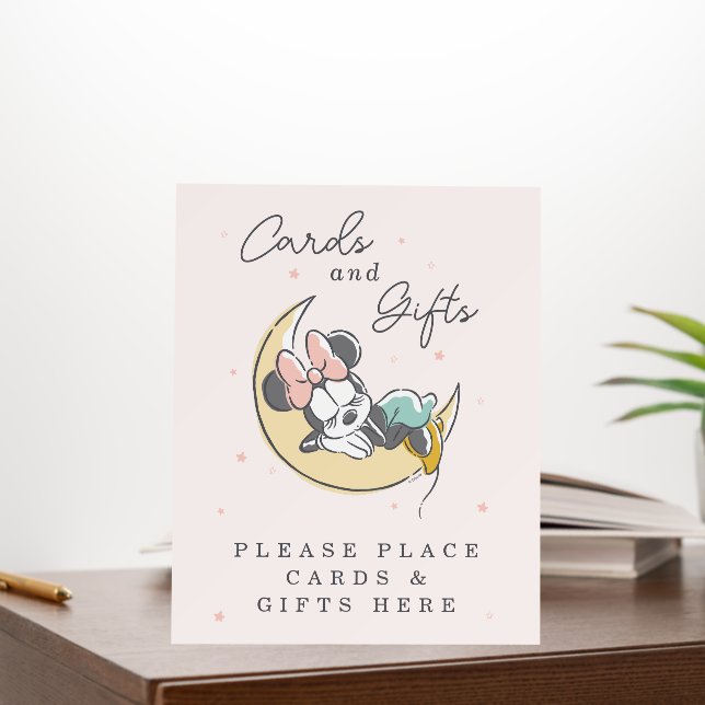 Minnie Mouse Over the Moon | Baby Cards & Gifts Foam Board (In Situ (Office))
