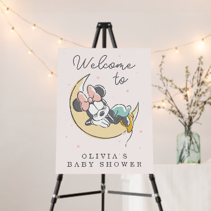 Minnie Mouse   Over the Moon Baby Shower Welcome Foam Board