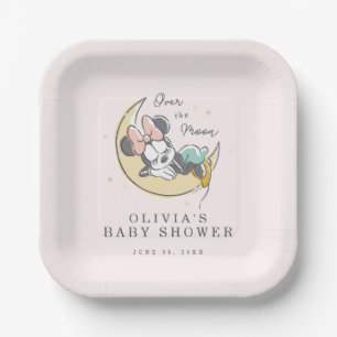 Minnie Mouse Over the Moon - Boy Baby Shower Paper Plates