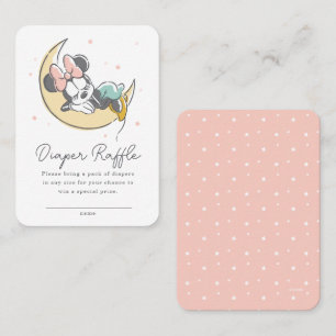 Minnie Mouse Over the Moon   Diaper Raffle Place Card