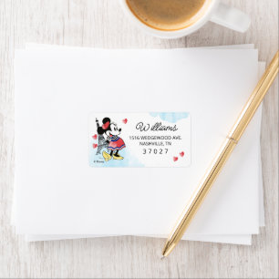 Minnie Mouse Paris Girl's Birthday Label
