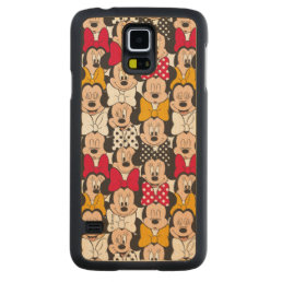 Minnie Mouse | Pattern Carved Maple Galaxy S5 Slim Case