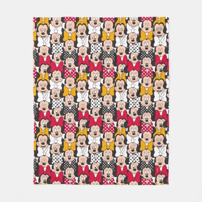 Minnie Mouse | Pattern Fleece Blanket (Front)
