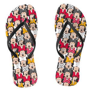 Minnie Mouse   Pattern Flip Flops