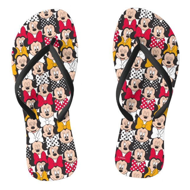 Minnie Mouse | Pattern Flip Flops (Footbed)