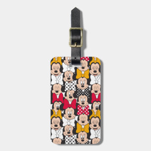 Minnie Mouse Pattern Luggage Tag