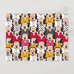 Minnie Mouse   Pattern Postcard