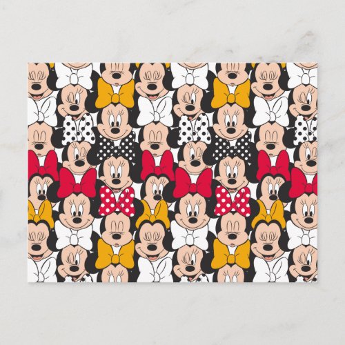 Minnie Mouse  Pattern Postcard