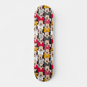 Minnie Mouse   Pattern Skateboard