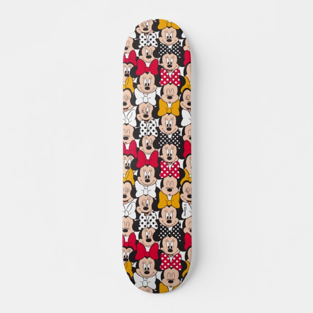 Minnie Mouse | Pattern Skateboard (Front)