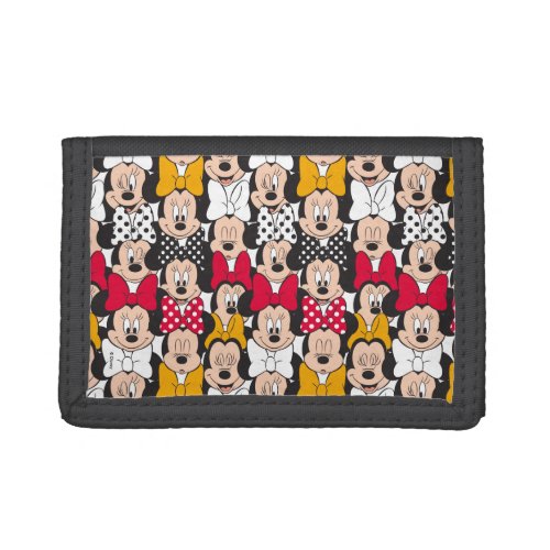 Minnie Mouse  Pattern Tri_fold Wallet