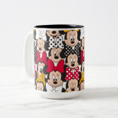 Minnie Mouse | Pattern Two-Tone Coffee Mug (Front Left)