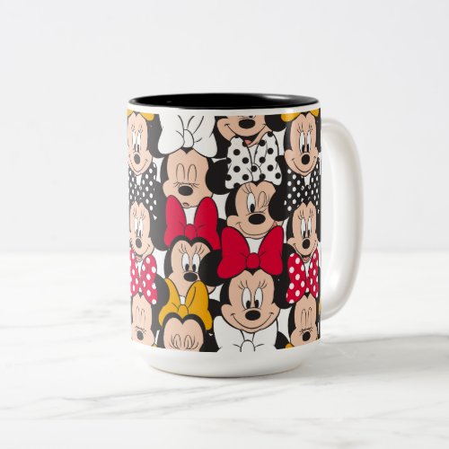 Minnie Mouse  Pattern Two_Tone Coffee Mug