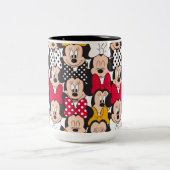 Minnie Mouse | Pattern Two-Tone Coffee Mug (Center)