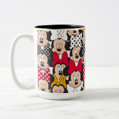 Minnie Mouse | Pattern Two-Tone Coffee Mug (Left)