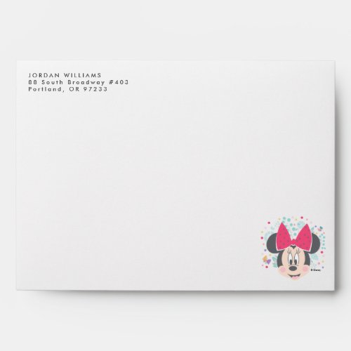 Minnie Mouse Peeking _ Happy Mothers Day Envelope