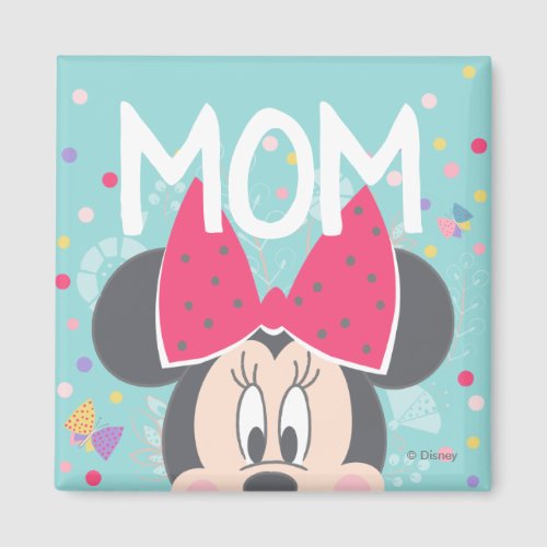 Minnie Mouse Peeking _ Happy Mothers Day Magnet