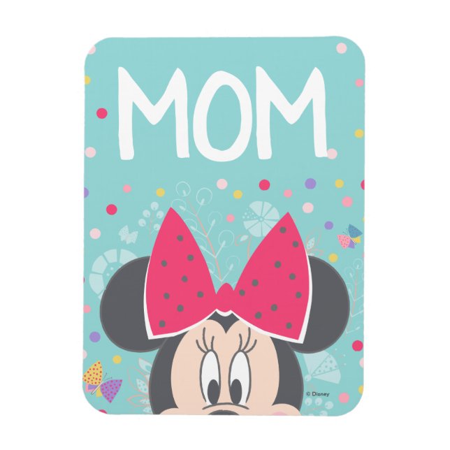 Minnie Mouse Peeking - Happy Mother's Day Magnet (Vertical)