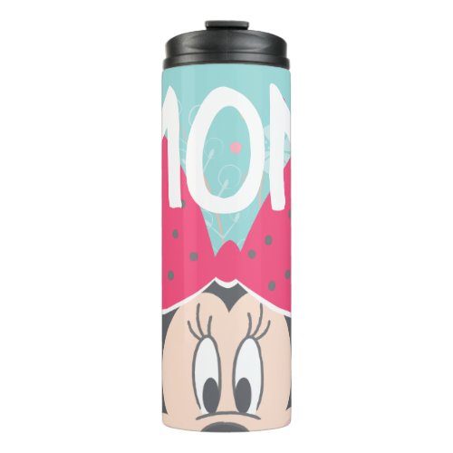 Minnie Mouse Peeking _ Happy Mothers Day Thermal Tumbler