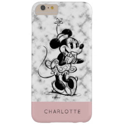 Minnie Mouse | Pink Marble - Add Your Name Barely There iPhone 6 Plus Case